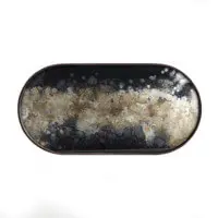 Black Organic Glass Tray